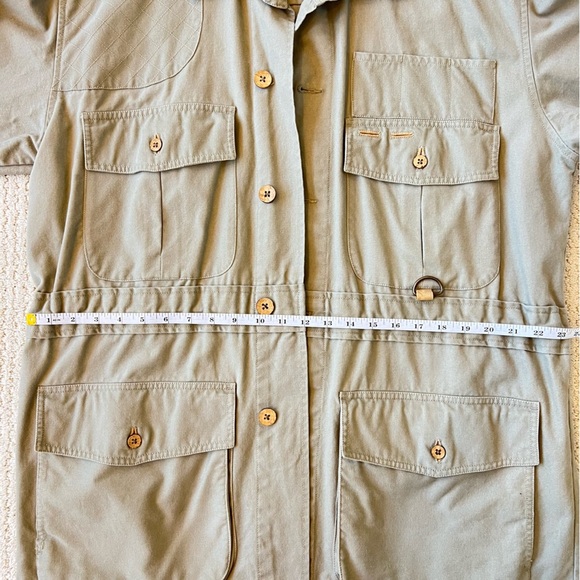ORVIS Vintage Khaki Fly Fishing Utility Field Jacket Chore Coat M - Picture 15 of 16